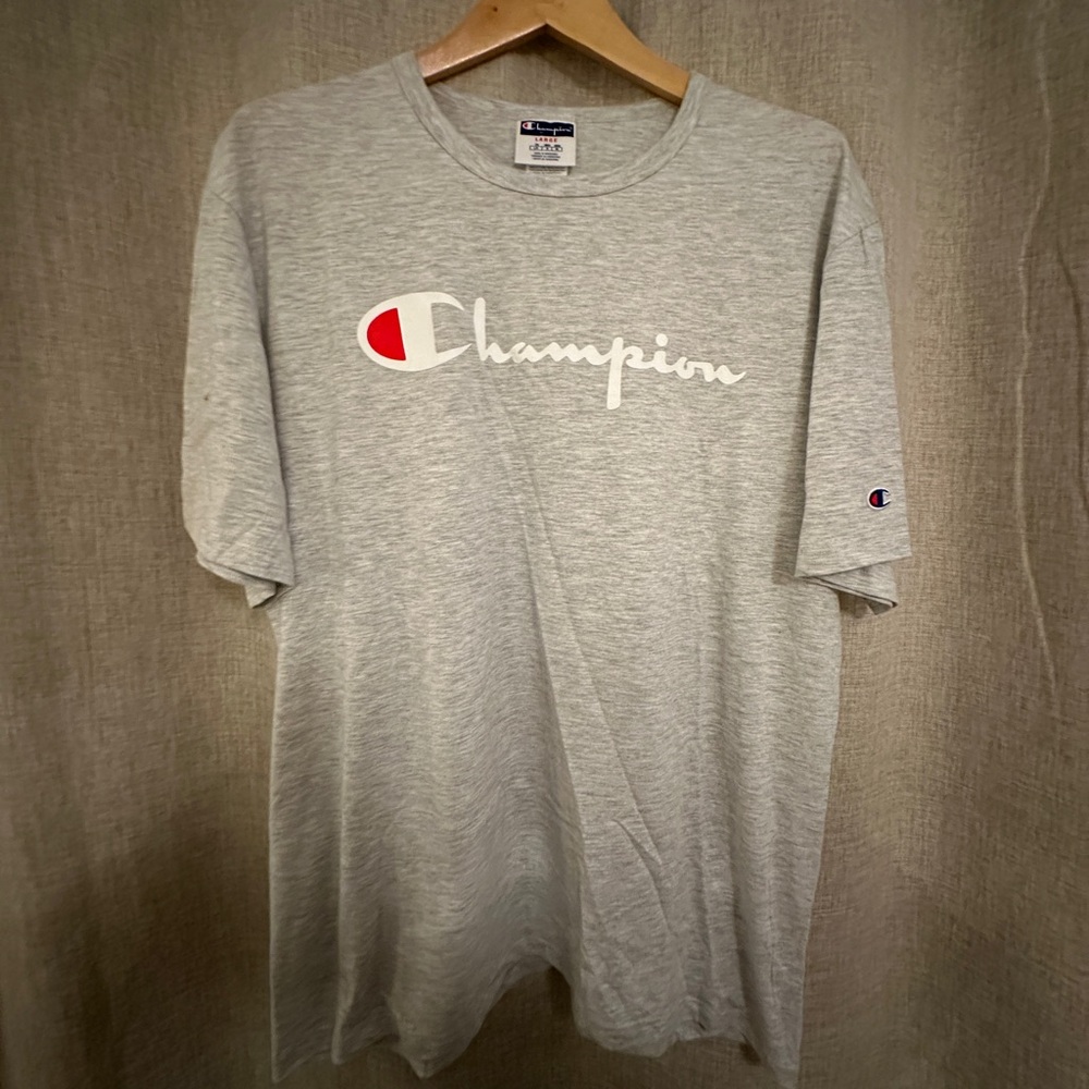 Champion T Shirt Men’s Heather Gray